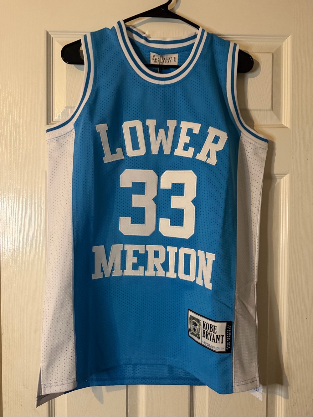Kobe Bryant high school Blue & White Lower Merion #33 Basketball Jersey